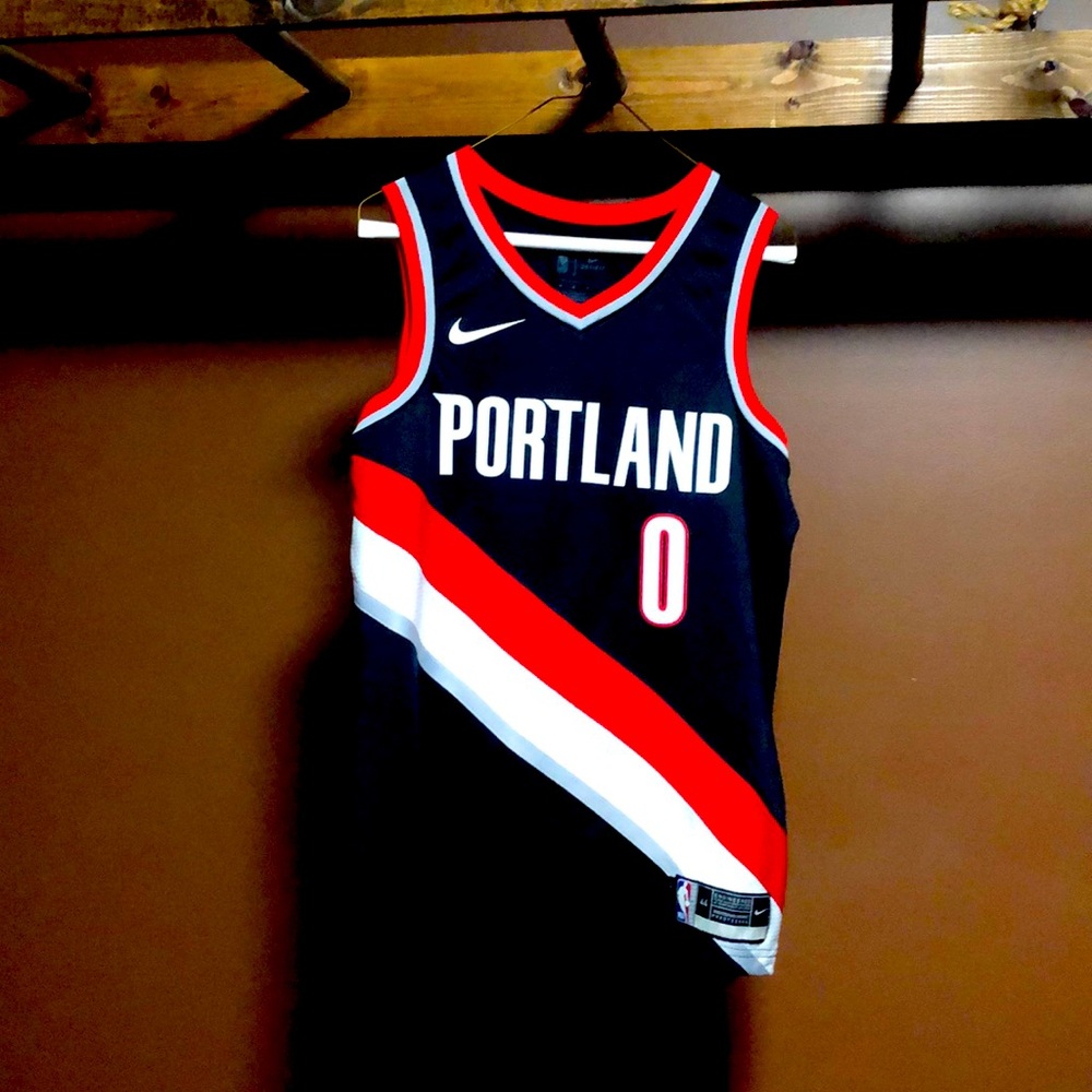 NEW Damian Lillard Portland Nike Jersey Medium